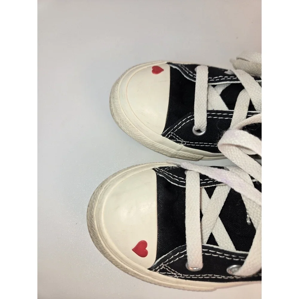 Converse Love Fearlessly Yourself First US 13 Black White Red Heart, Kids
